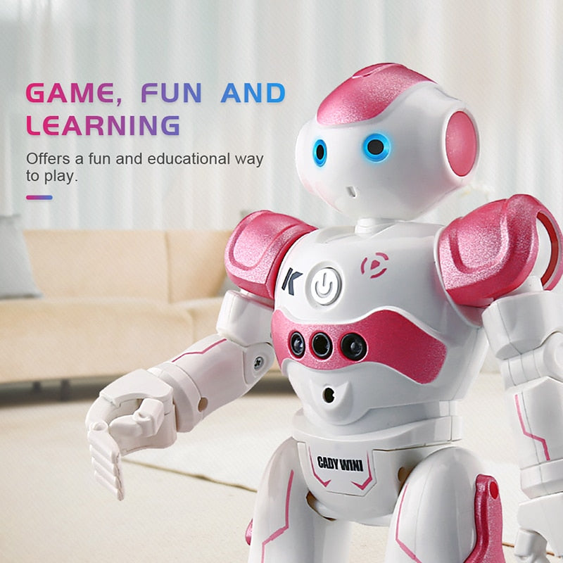 2019 new RC Robot Intelligent Programming Remote Control Toy Biped Humanoid Robot Children Kids Birthday Gift electronic pet - Go Gedget