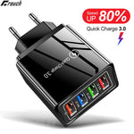 Load image into Gallery viewer, Crouch USB Charger Quick Charge 3.0 for Phone Adapter for iPhone  Tablet Portable Wall Mobile Charger Fast Charger - Go Gedget
