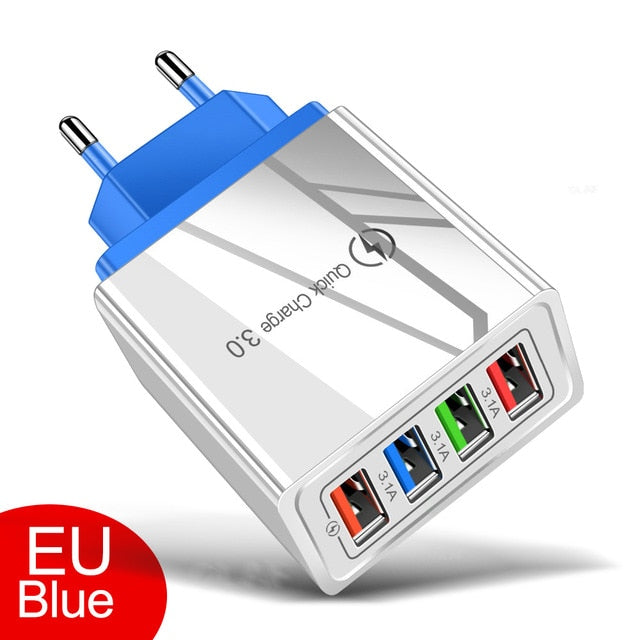 Crouch USB Charger Quick Charge 3.0 for Phone Adapter for iPhone  Tablet Portable Wall Mobile Charger Fast Charger - Go Gedget