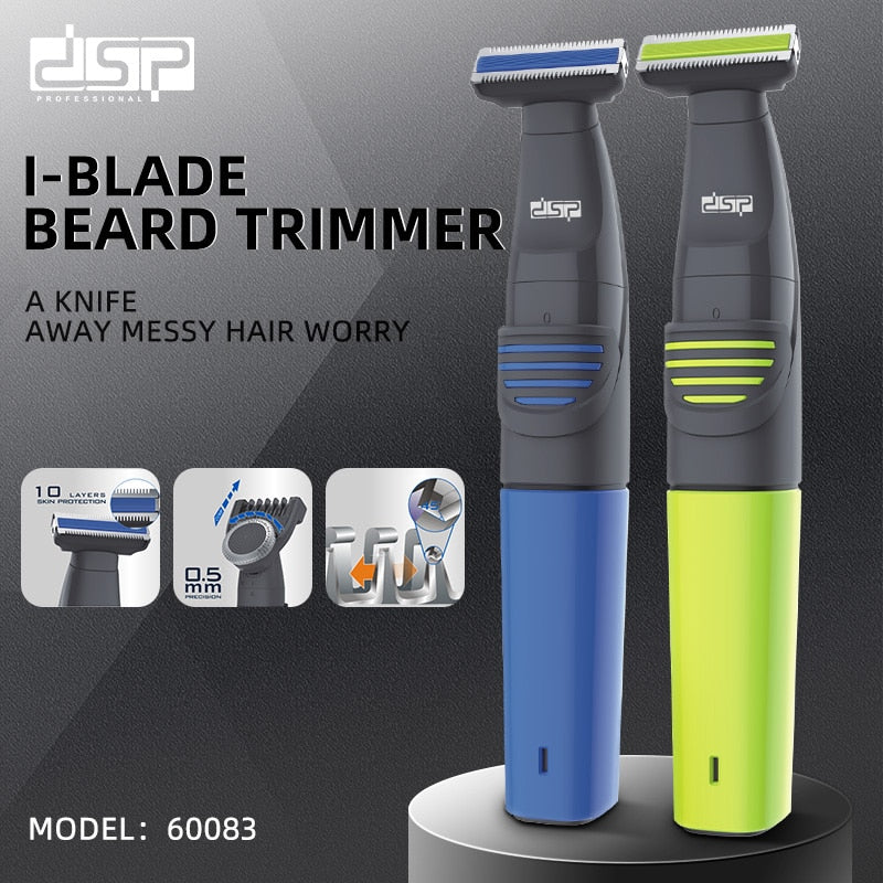 Mini USB Wet and Dry Electric Shaver for Men Rechargeable Razor DSP Gifts for Men, Blue/Yellow Portable Travel Electric Razor - Go Gedget