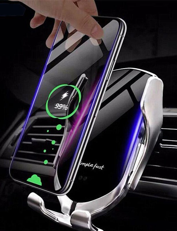10W Wireless Car Charger Infrared Sensor GPS Air Vent Mount Car Phone Holder Automatic Clamping Cargador Inalambrico Carregador - Go Gedget