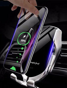 10W Wireless Car Charger Infrared Sensor GPS Air Vent Mount Car Phone Holder Automatic Clamping Cargador Inalambrico Carregador - Go Gedget