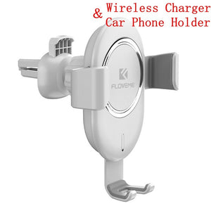 10W Wireless Car Charger Infrared Sensor GPS Air Vent Mount Car Phone Holder Automatic Clamping Cargador Inalambrico Carregador - Go Gedget