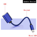 Load image into Gallery viewer, OTG Adapter Micro USB Cables OTG USB Cable Micro USB To USB for Samsung LG Sony Xiaomi Android Phone for Flash Drive - Go Gedget
