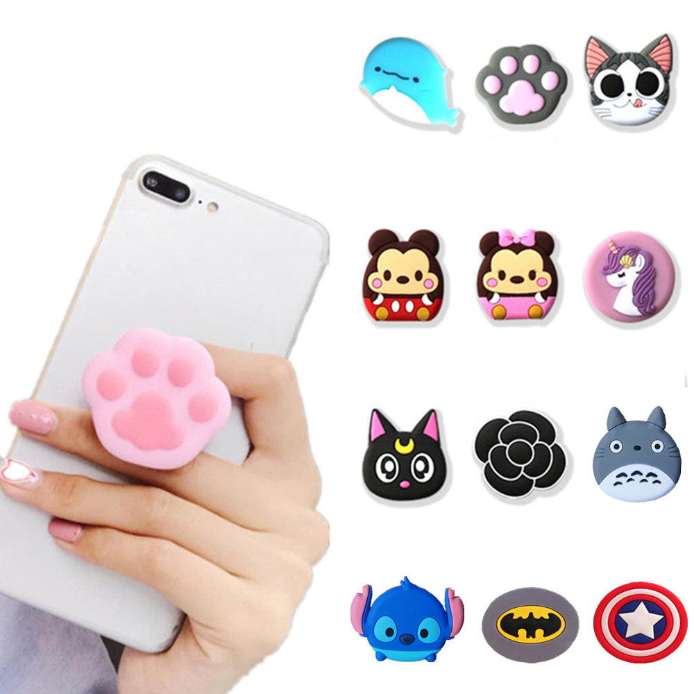 1PCS Universal mobile phone bracket Cute 3D Animal airbag Phone Expanding Stand Finger Holder Stitch panda phone holder Stand - Go Gedget