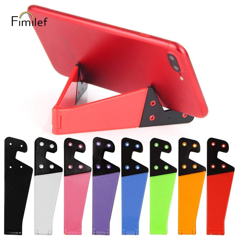 Fimilef Phone Holder Foldable Cellphone Support Stand for iPhone X Tablet Samsung S10 Adjustable Mobile Smartphone Holder Stand - Go Gedget