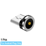 Load image into Gallery viewer, Round Magnetic Cable plug Type C Micro USB C 8 pin Plugs Fast Charging Adapter Phone Microusb Type-C Magnet Charger Plug - Go Gedget
