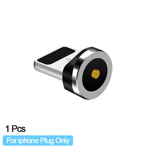 Round Magnetic Cable plug Type C Micro USB C 8 pin Plugs Fast Charging Adapter Phone Microusb Type-C Magnet Charger Plug - Go Gedget