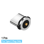 Load image into Gallery viewer, Round Magnetic Cable plug Type C Micro USB C 8 pin Plugs Fast Charging Adapter Phone Microusb Type-C Magnet Charger Plug - Go Gedget
