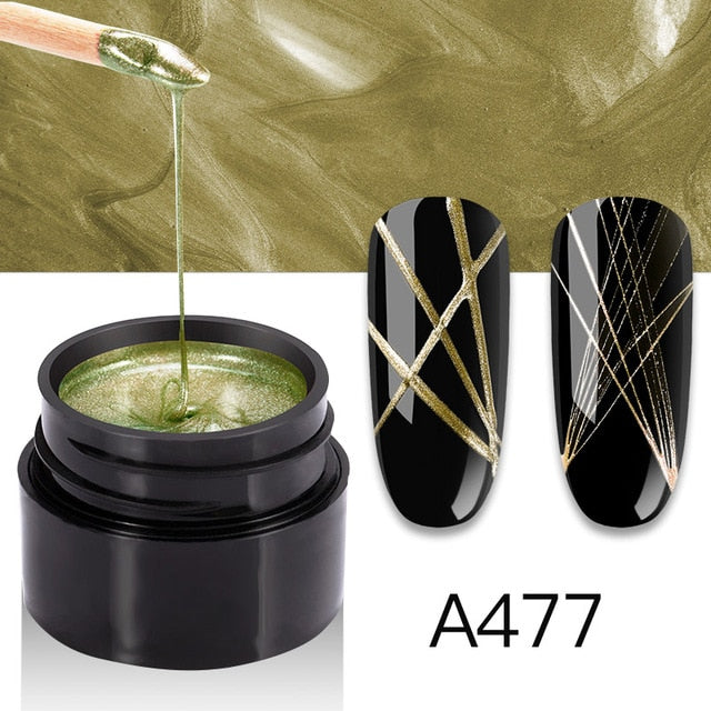 ROSALIND Spider Gel Hybrid Varnishes Nail Art 5ML Metal vernis UV Lak Design Line Drawing Painting Primer Silk Spider Gel Polish