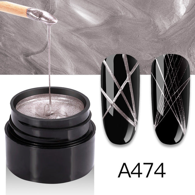 ROSALIND Spider Gel Hybrid Varnishes Nail Art 5ML Metal vernis UV Lak Design Line Drawing Painting Primer Silk Spider Gel Polish