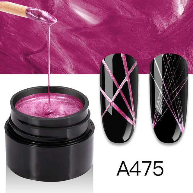 ROSALIND Spider Gel Hybrid Varnishes Nail Art 5ML Metal vernis UV Lak Design Line Drawing Painting Primer Silk Spider Gel Polish