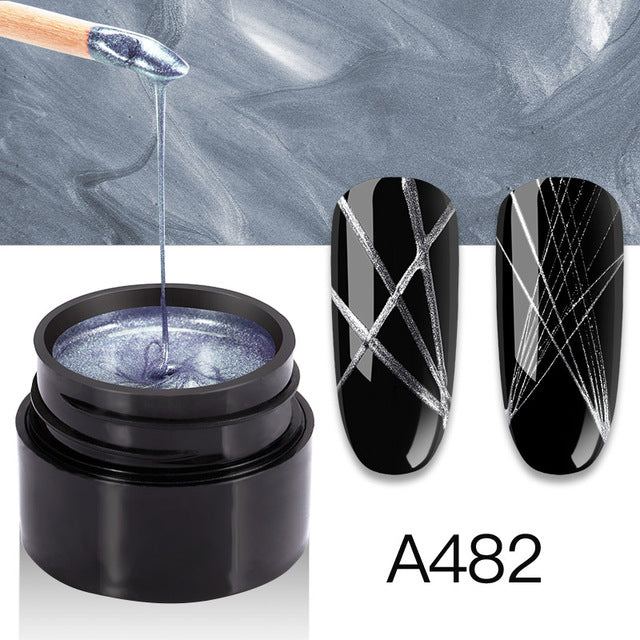 ROSALIND Spider Gel Hybrid Varnishes Nail Art 5ML Metal vernis UV Lak Design Line Drawing Painting Primer Silk Spider Gel Polish