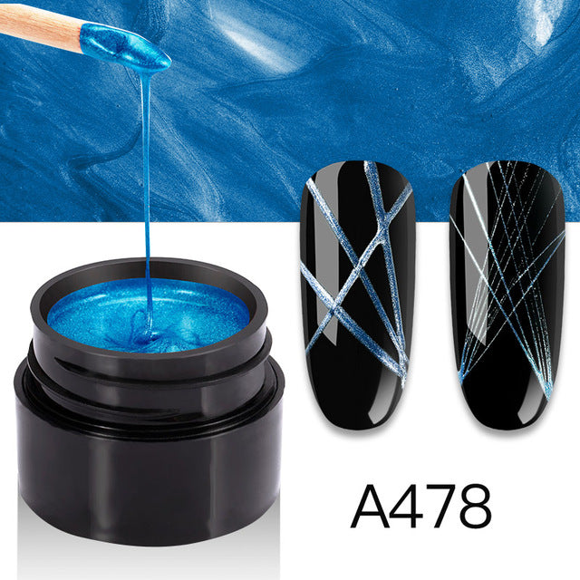 ROSALIND Spider Gel Hybrid Varnishes Nail Art 5ML Metal vernis UV Lak Design Line Drawing Painting Primer Silk Spider Gel Polish