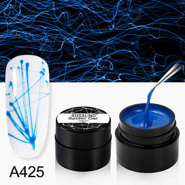 ROSALIND Spider Gel Hybrid Varnishes Nail Art 5ML Metal vernis UV Lak Design Line Drawing Painting Primer Silk Spider Gel Polish