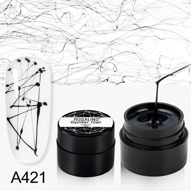 ROSALIND Spider Gel Hybrid Varnishes Nail Art 5ML Metal vernis UV Lak Design Line Drawing Painting Primer Silk Spider Gel Polish
