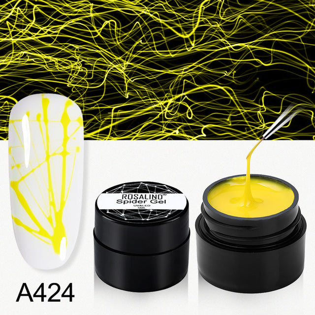 ROSALIND Spider Gel Hybrid Varnishes Nail Art 5ML Metal vernis UV Lak Design Line Drawing Painting Primer Silk Spider Gel Polish