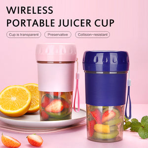 Portable Electric Juicer Small Fruit Cup Food-Blender mini Food Processor 300ML Blender Electric Kitchen Mixer Juicer Fruit Cup